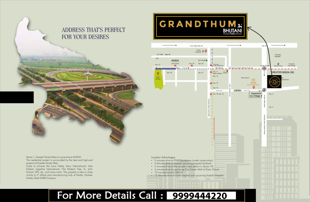 Bhutani Noida Extension, Grandthum Noida Extension | Commercial ...